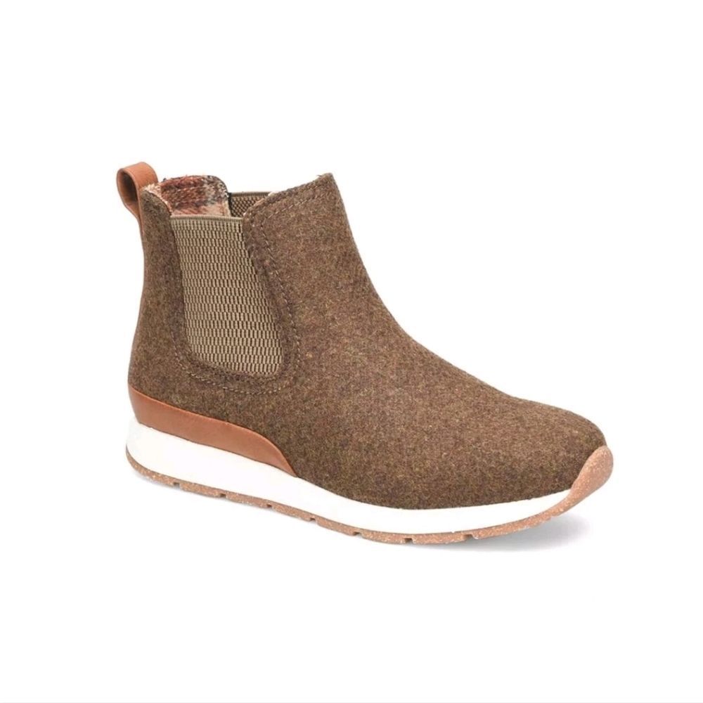 🆕️👢b.o.c Kara Brown Wool Slip-On Chelsea Boot Size 9.5